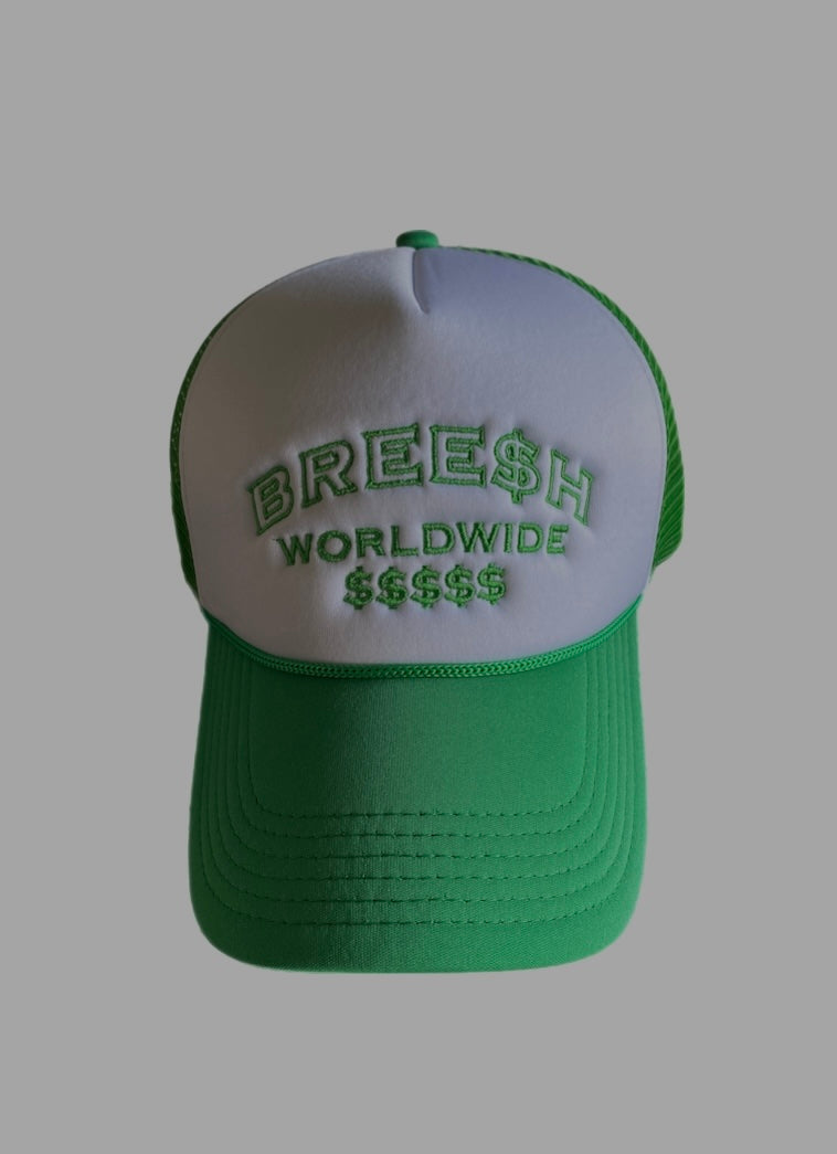 GREEN/WHITE TRUCKERHAT