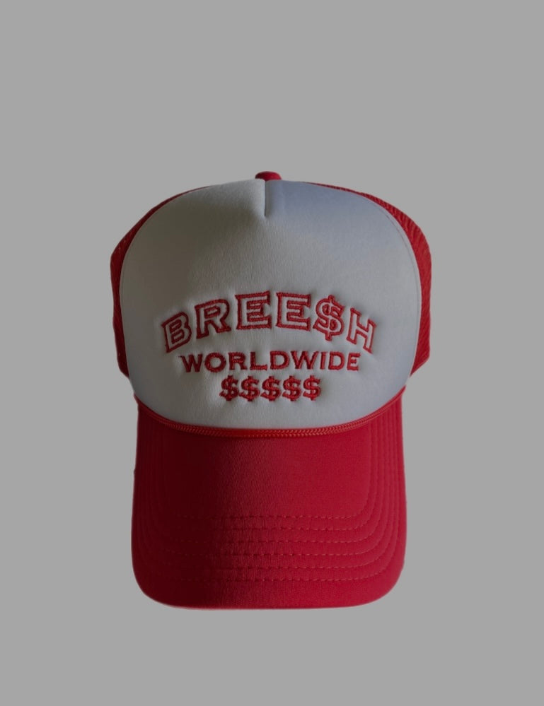 RED/WHITE TRUCKERHAT